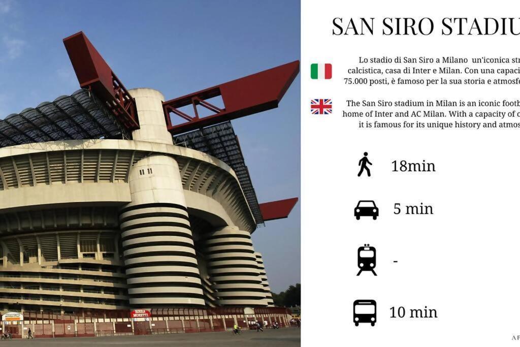 Sunny San Siro Stadio Apartment Milão Exterior foto